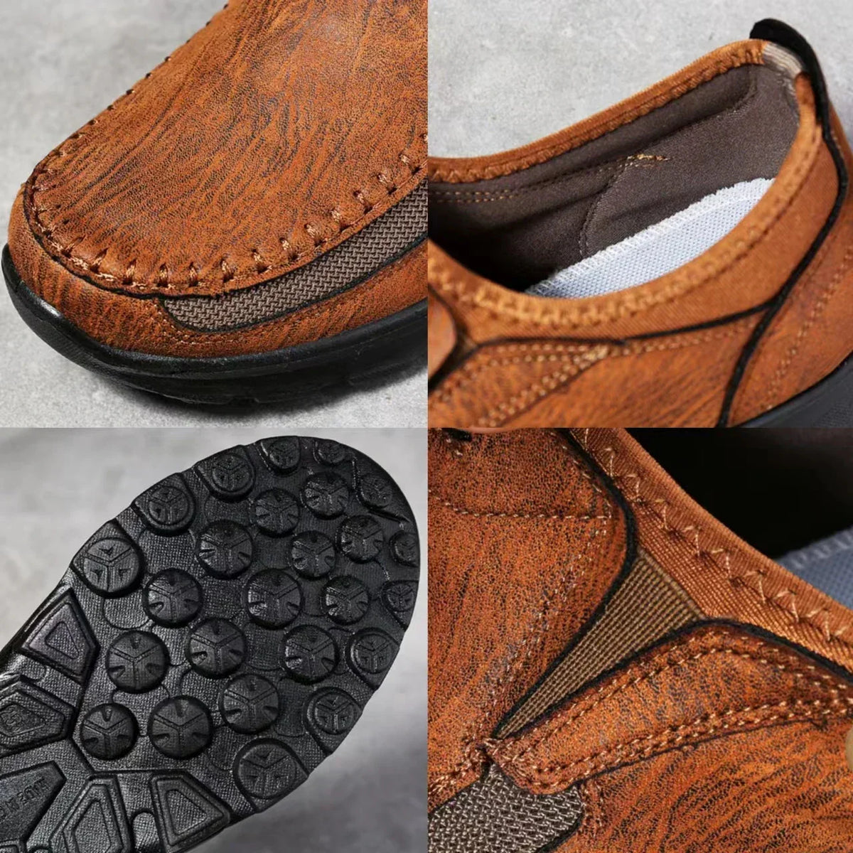 Eleganter handgefertigter Lederschuh ohne Schnürung