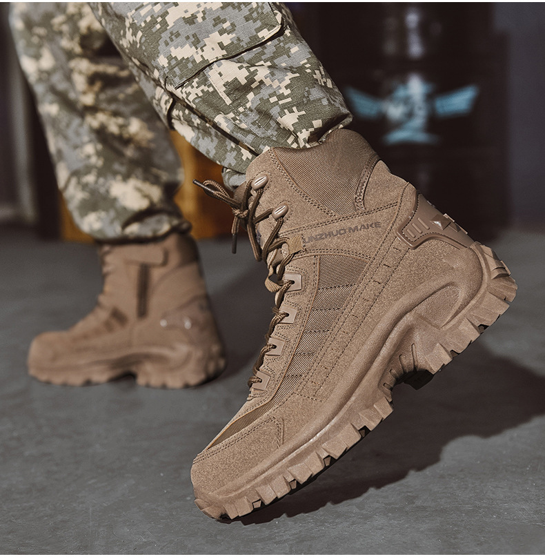 Wasserdichter und durchtrittsicherer Militärstiefel für den Außenbereich